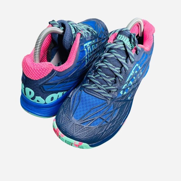 Wilson Blue and Pink Athletic Shoes - Picture 12 of 16